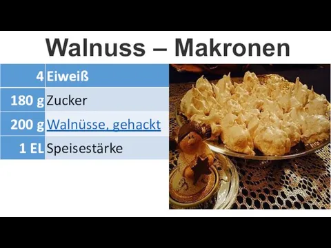Walnuss – Makronen