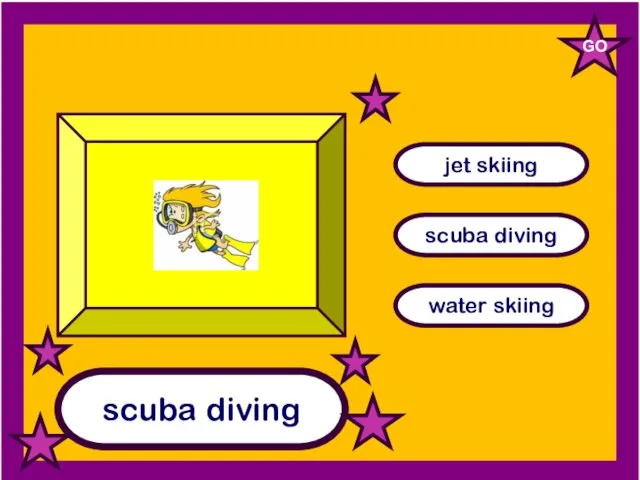 scuba diving jet skiing scuba diving water skiing GO