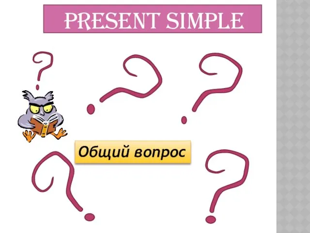 Present Simple Общий вопрос