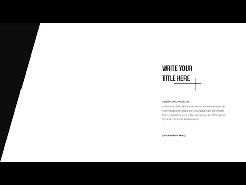 WRITE YOUR TITLE HERE [ YOUR WEBSITE HERE ] Lorem Ipsum Dolor Far