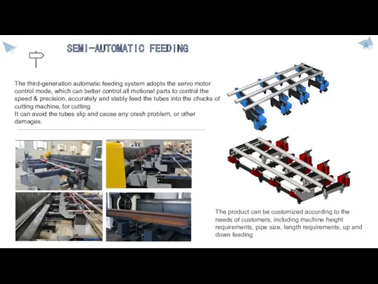 The third-generation automatic feeding system adopts the servo motor control