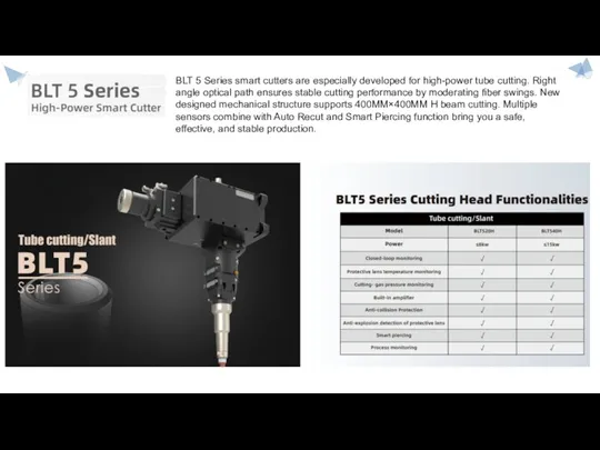 BLT 5 Series smart cutters are especially developed for high-power