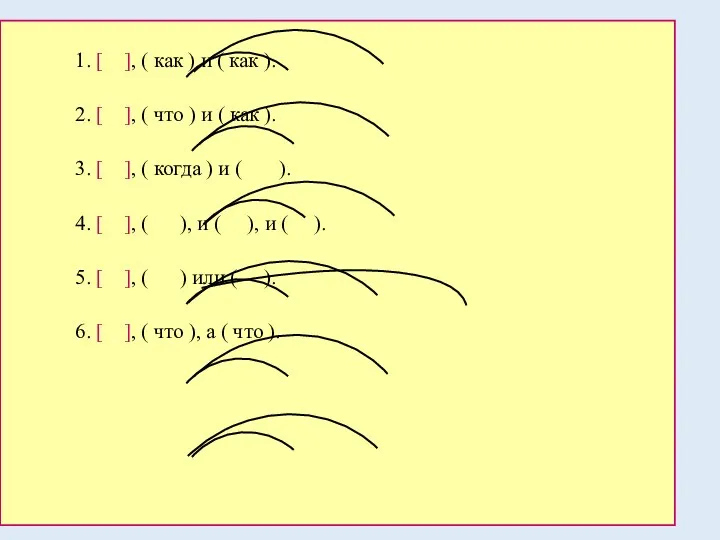1. [ ], ( как ) и ( как ). 2. [ ],
