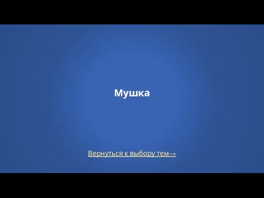 Вернуться к выбору тем→ Мушка