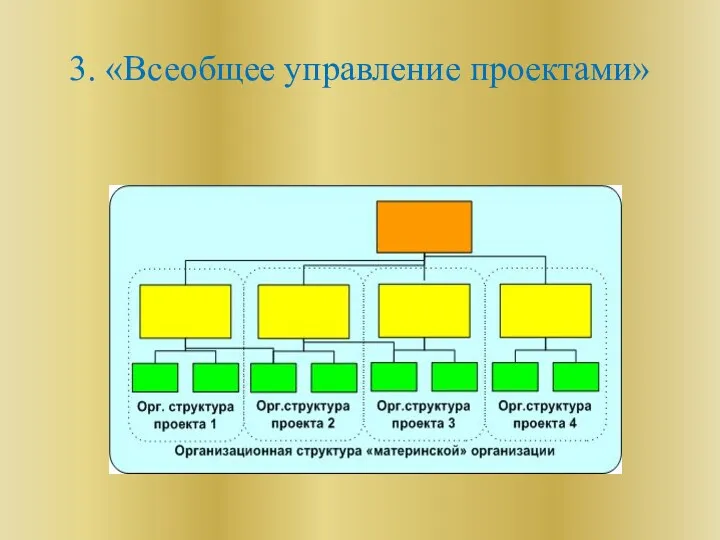 3. «Всеобщее управление проектами»