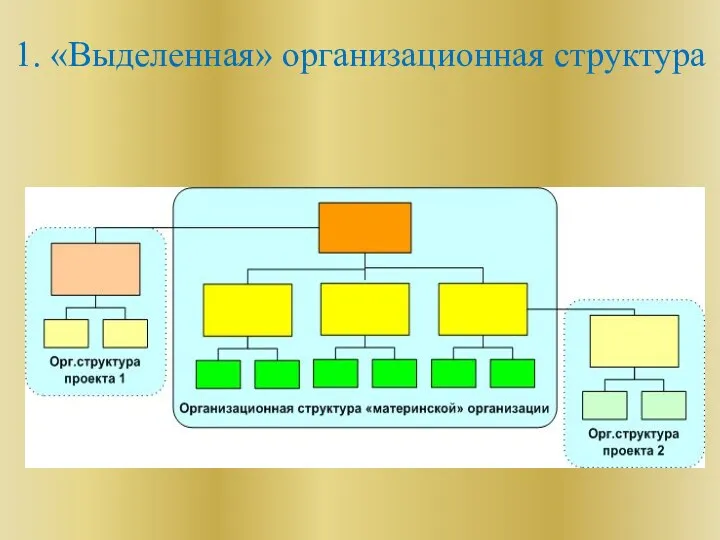 1. «Выделенная» организационная структура