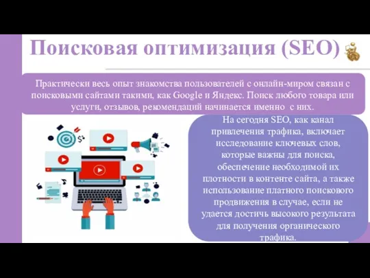 Поисковая оптимизация (SEO) 6 Практически весь опыт знакомства пользователей с