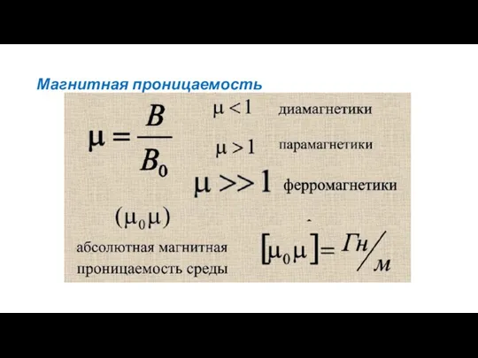 Магнитная проницаемость