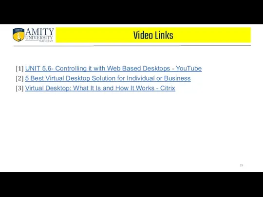 Video Links [1] UNIT 5.6- Controlling it with Web Based