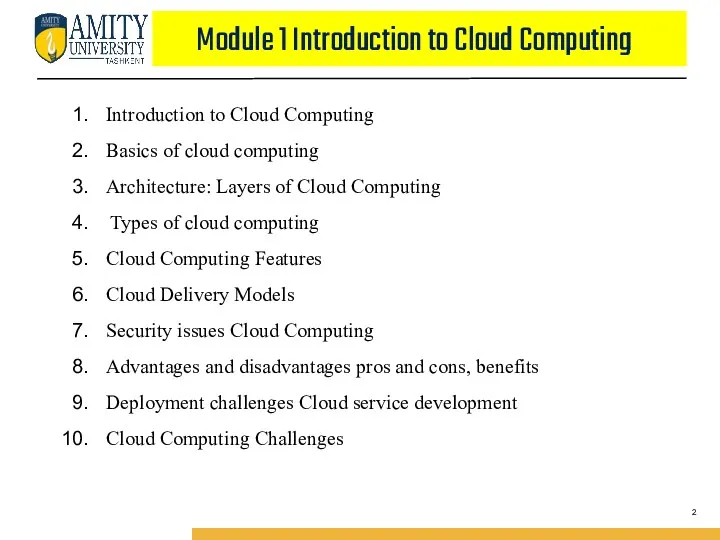Introduction to Cloud Computing Basics of cloud computing Architecture: Layers of Cloud Computing