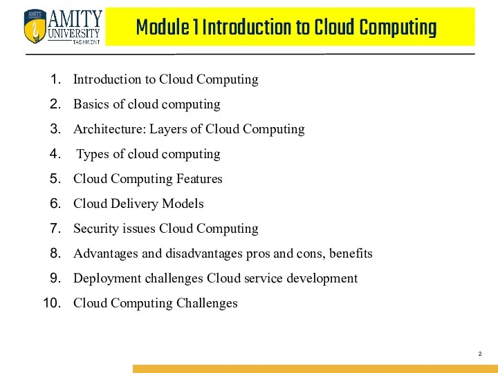 Introduction to Cloud Computing Basics of cloud computing Architecture: Layers