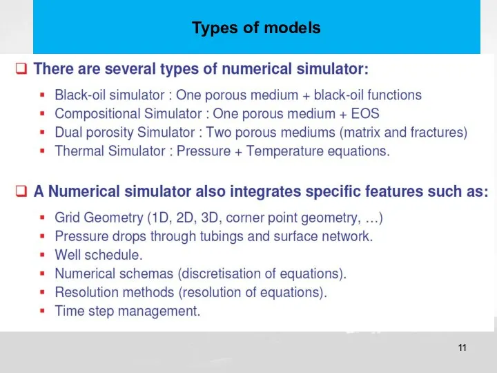 Types of models