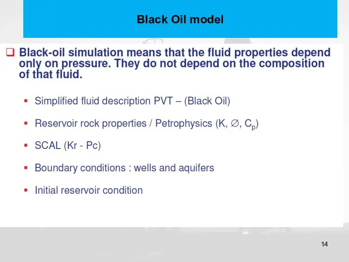 Black Oil model