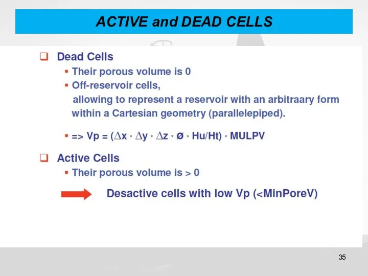 ACTIVE and DEAD CELLS