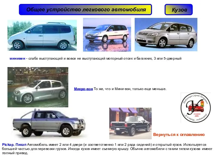 Pickap. Пикап Автомобиль имеет 2 или 4 двери (и соответственно