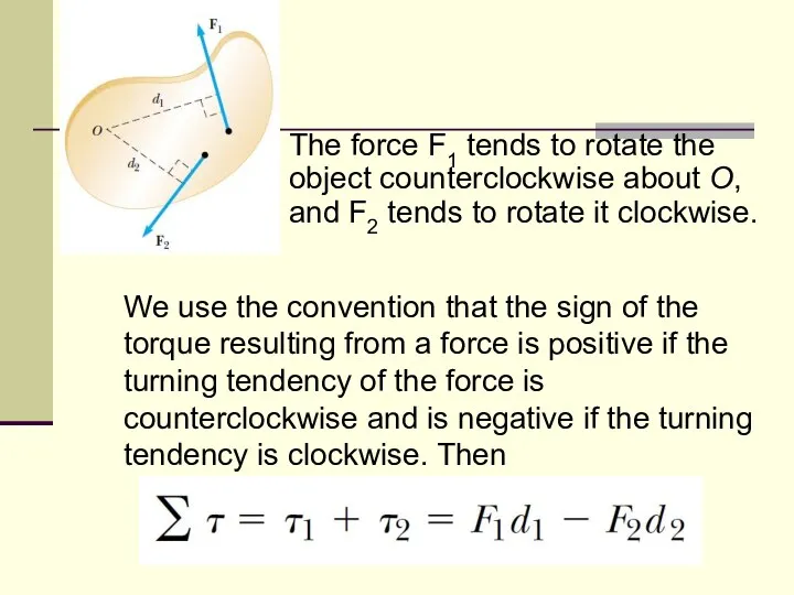 We use the convention that the sign of the torque