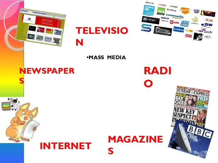 MASS MEDIA NEWSPAPERS TELEVISION INTERNET RADIO MAGAZINES
