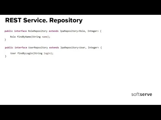 REST Service. Repository