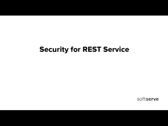 Security for REST Service