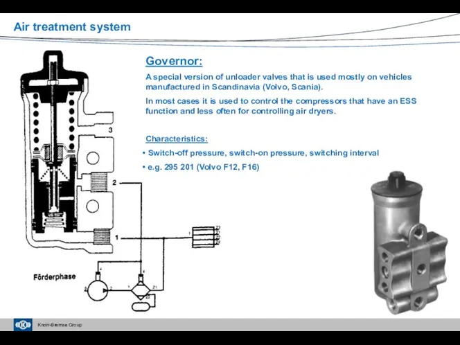 Governor: A special version of unloader valves that is used