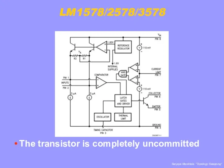 LM1578/2578/3578 The transistor is completely uncommitted