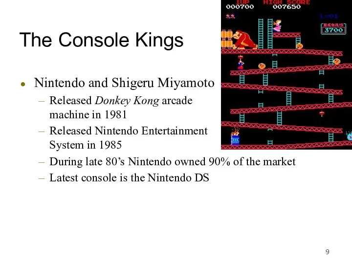 The Console Kings Nintendo and Shigeru Miyamoto Released Donkey Kong