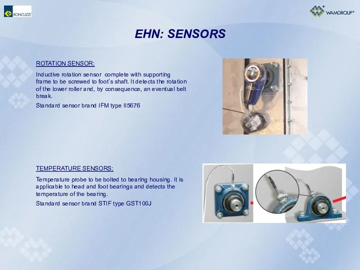 ROTATION SENSOR: Inductive rotation sensor complete with supporting frame to