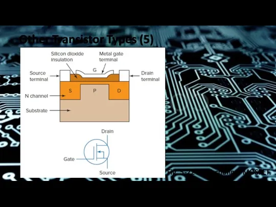 Other Transistor Types (5) Fig. 5-22 An N-channel MOSFET.