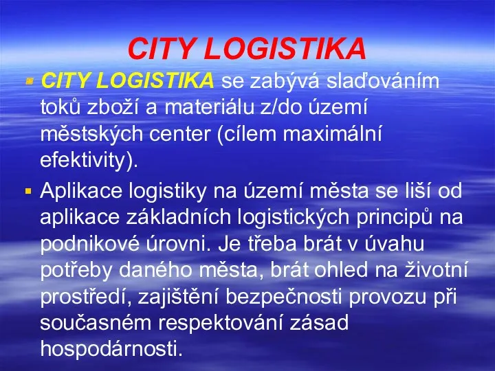 City Logistika