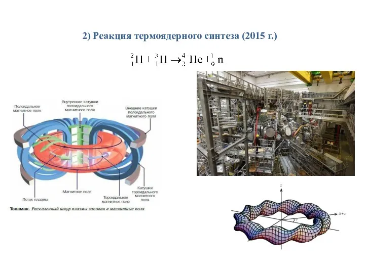 2) Реакция термоядерного синтеза (2015 г.)