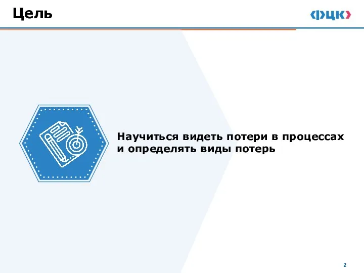 Цель Научиться видеть потери в процессах и определять виды потерь