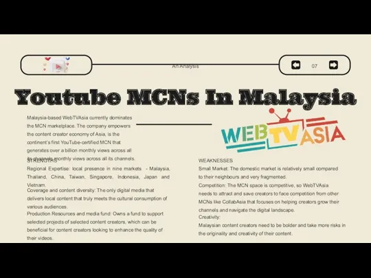 Youtube MCNs In Malaysia Malaysia-based WebTVAsia currently dominates the MCN