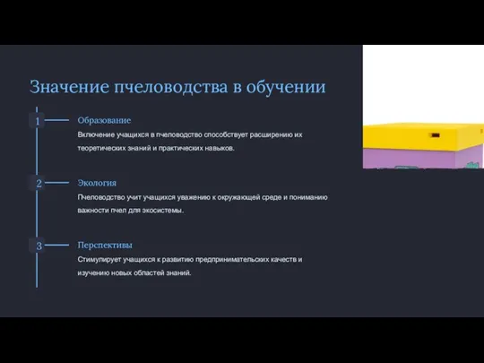 Значение пчеловодства в обучении 1 Образование Включение учащихся в пчеловодство