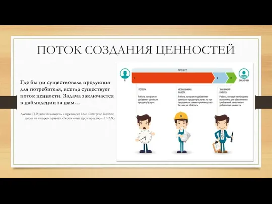 Где бы ни существовала продукция для потребителя, всегда существует поток