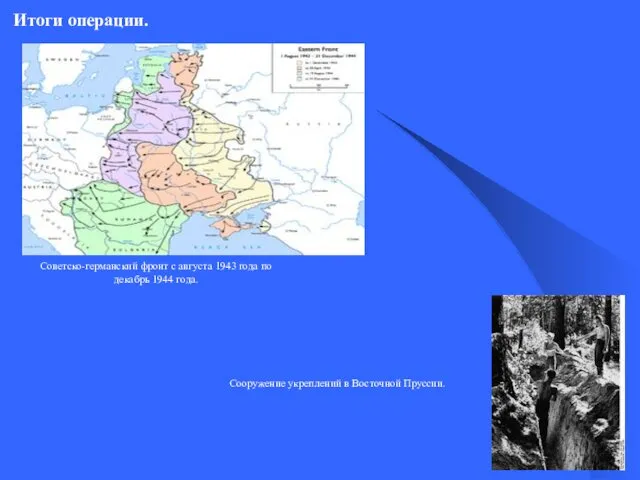 Итоги операции. Советско-германский фронт с августа 1943 года по декабрь