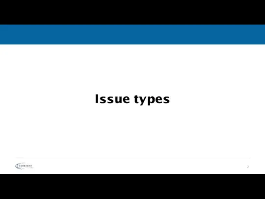 Issue types