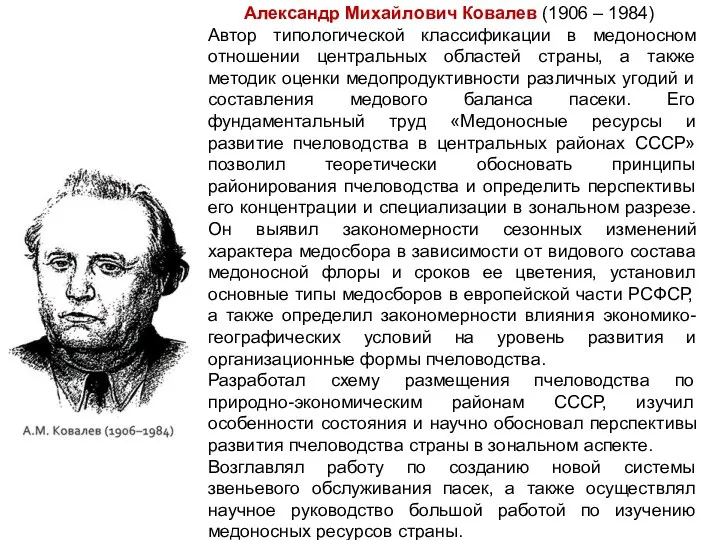 Александр Михайлович Ковалев (1906 – 1984) Автор типологической классификации в