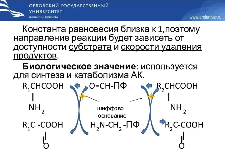 Константа равновесия близка к 1,поэтому направление реакции будет зависеть от