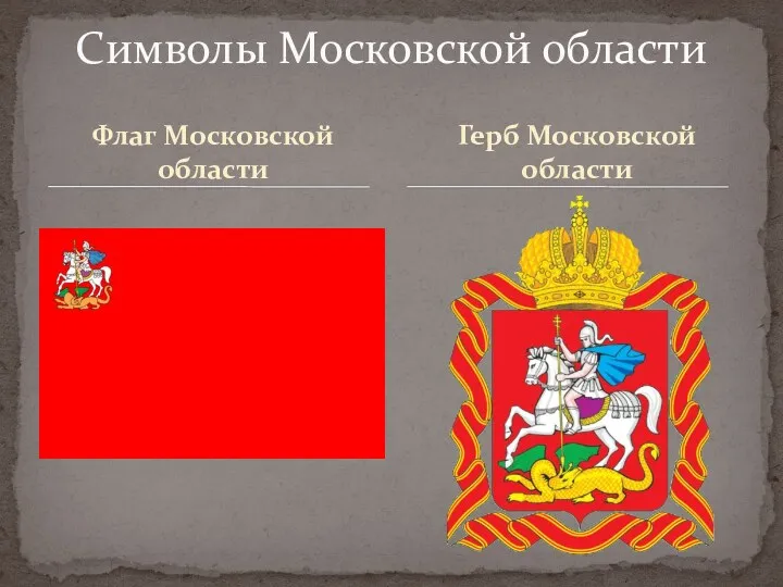 Флаг Московской области Символы Московской области Герб Московской области