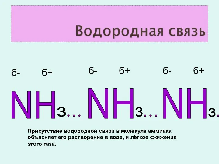 NH NH 3 3 3 NH б- б+ б- б+