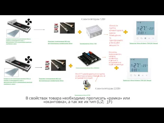 Или если группа конвекторов в одном помещении, то трансформатор большей