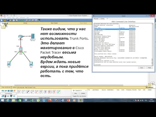 Также видим, что у нас нет возможности использовать Trunk Ports.