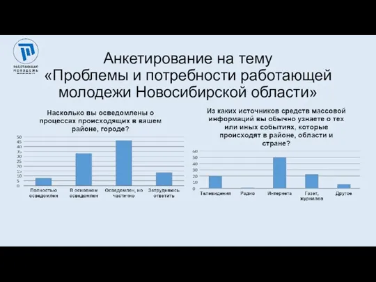 Анкетирование на тему «Проблемы и потребности работающей молодежи Новосибирской области»