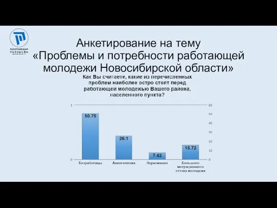 Анкетирование на тему «Проблемы и потребности работающей молодежи Новосибирской области»