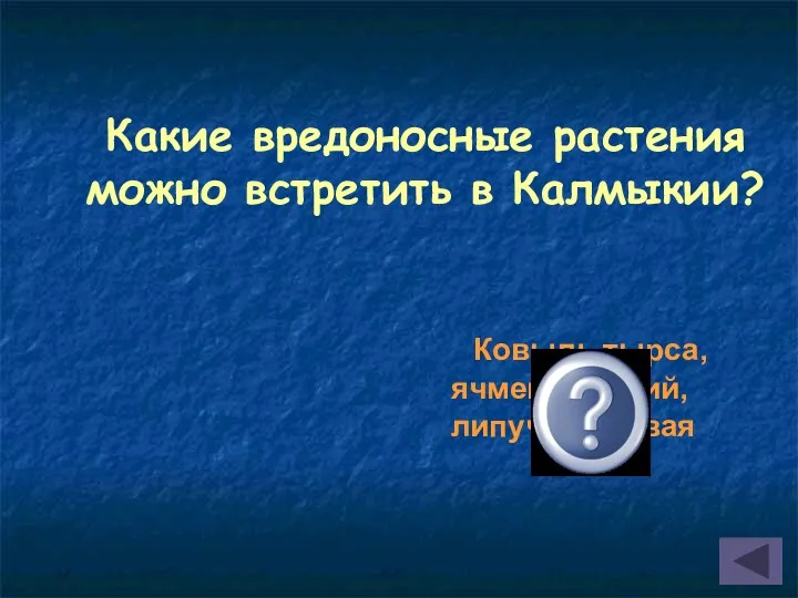 Какие вредоносные растения можно встретить в Калмыкии? Ковыль тырса, ячмень заячий, липучка ежовая