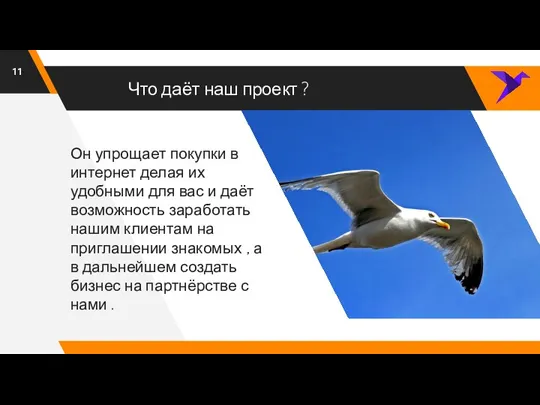 Что даёт наш проект ? Он упрощает покупки в интернет