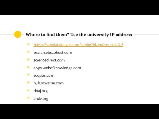 Where to find them? Use the university IP address https://scholar.google.com/schhp?hl=en&as_sdt=0,5