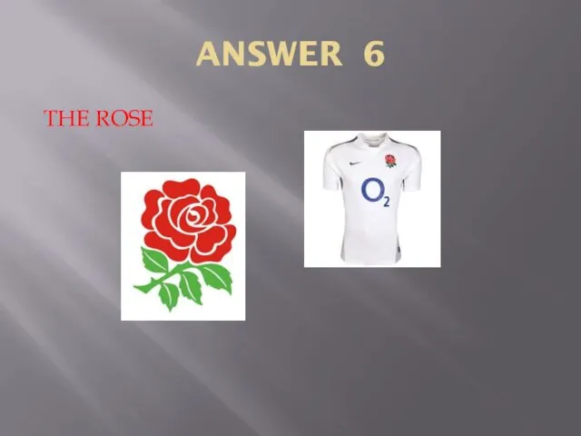 ANSWER 6 THE ROSE