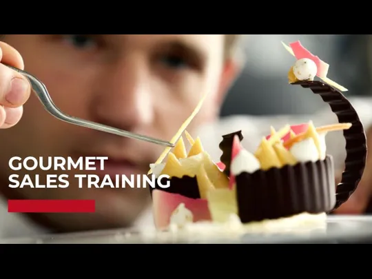 Gourmet Sales Training. Barry Callebaut