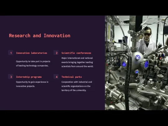 Research and Innovation 1 Innovation laboratories Opportunity to take part